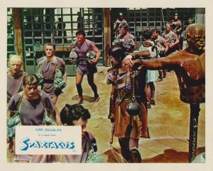 Kirk Douglas in a scene from Spartacus