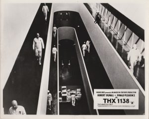 A scene from George Lucas' directorial debut "THX 1138" (1971)