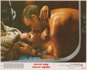 Barbara Carrera in a steamy scene with Sean Connery