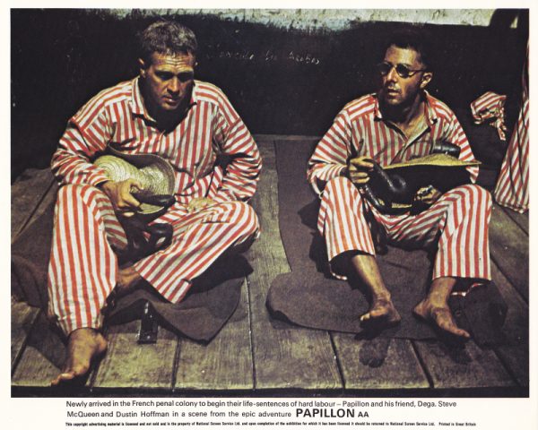 Newly arrived in the French penal colony to begin their life-sentences of hard labour...