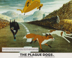 vintage cinema lobby card for The Plague Dogs (1982)