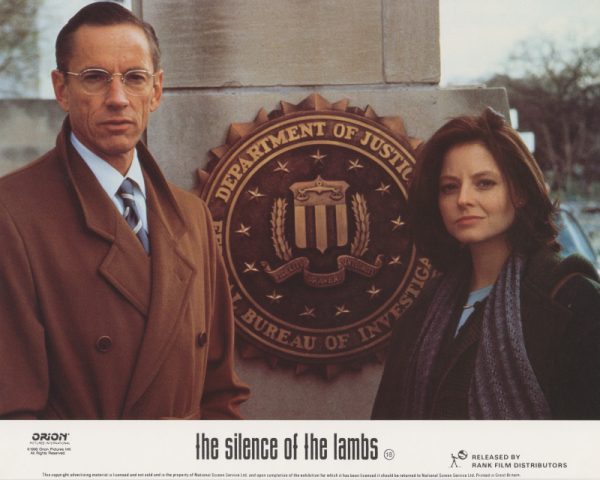 Jack Crawford (Scott Glenn) alongside Clarice Starling (Jodie Foster)