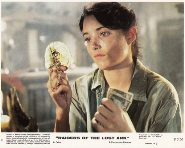 Karen Allen as Marion Ravenwood.