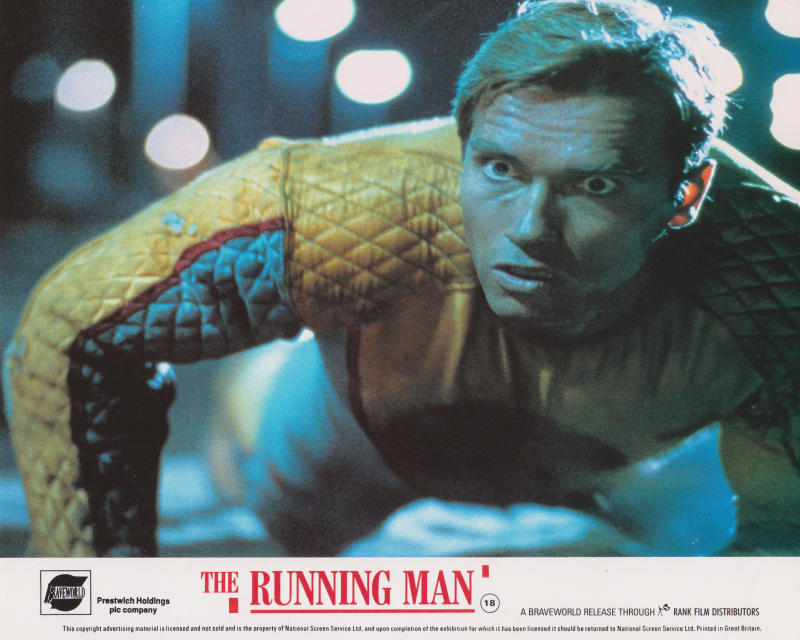 The Running Man (1987) UK Front of House Lobby Card