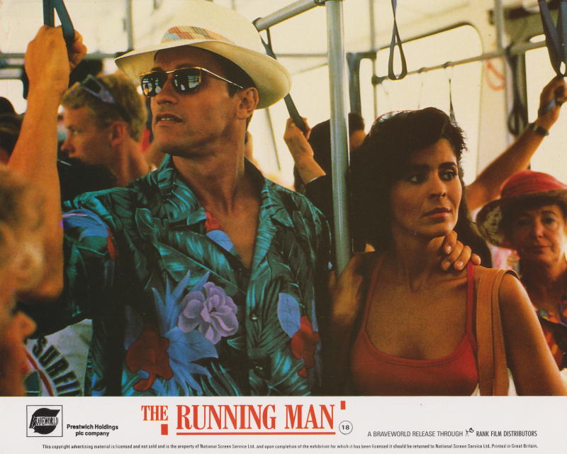 The Running Man (1987) UK Front of House Lobby Card