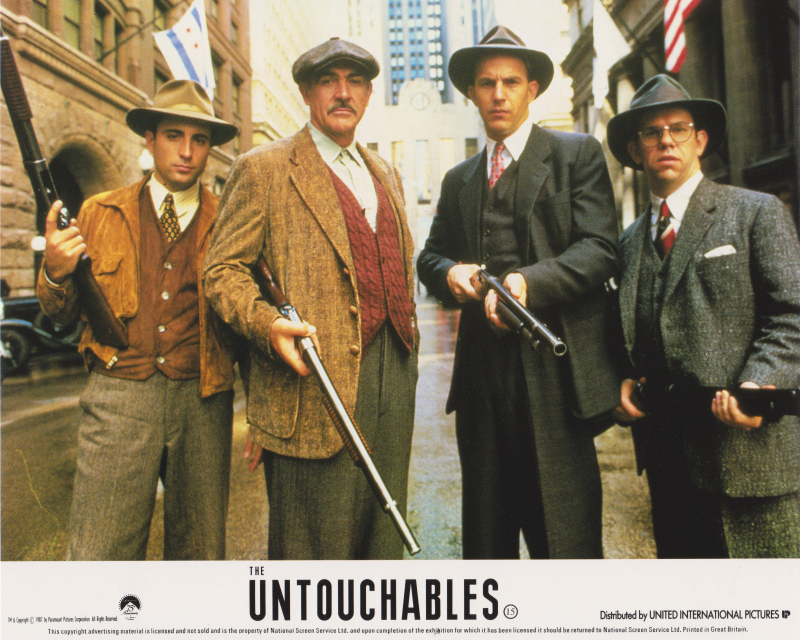 A classic line-up shot from The Untouchables (1987)