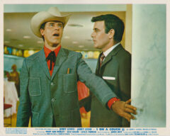 A typical crazed expression from Jerry Lewis! Seen here alongside James Best