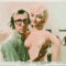 A vintage cinema lobby card from Bananas (1971), featuring Woody Allen