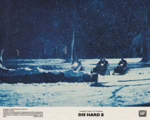 A snowmobile chase from Die Hard 2 (1990)