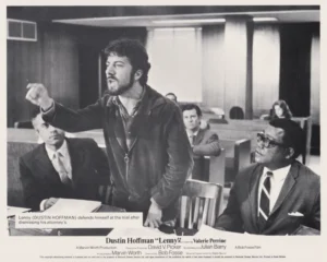 Dustin Hoffman stars as Lenny Bruce