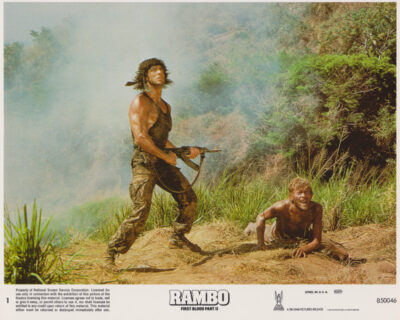 Sylvester Stallone stars as Vietnam veteran John Rambo in Rambo: First Blood Part II (1985)
