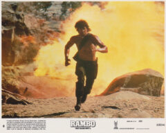 An action scene from Rambo: First Blood Part II (1985)
