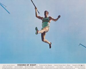 A pole-vaulter in action in a scene from Visions of Eight (1973)