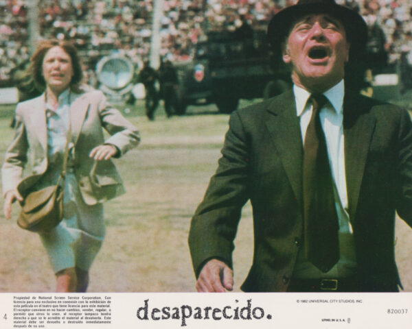 Sissy Spacek with a despairing Jack Lemmon in "Missing" (1982)