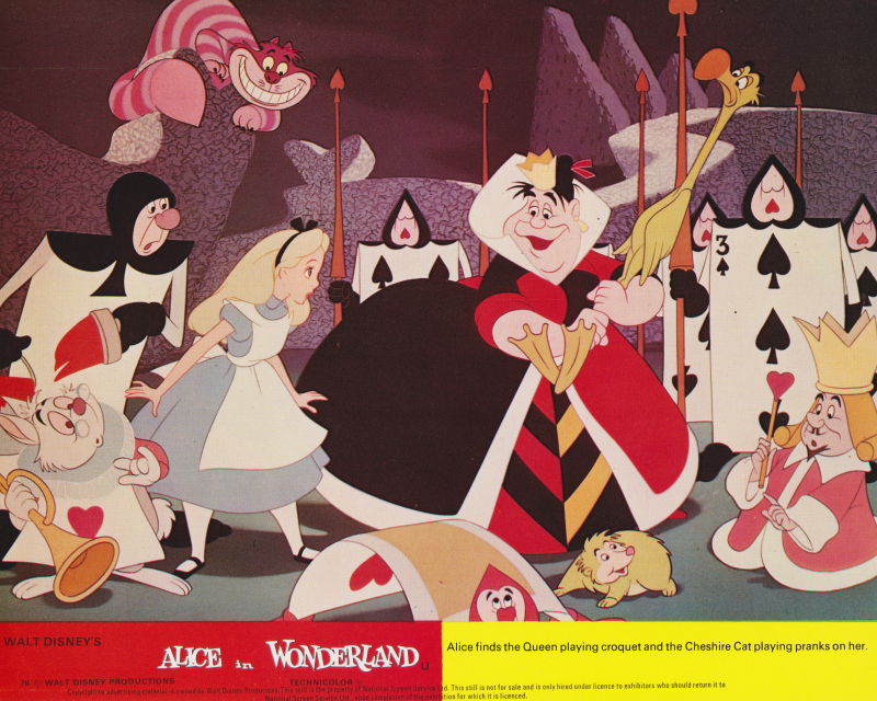 Alice in Wonderland (1951) [r1978] ~ cinema lobby cards