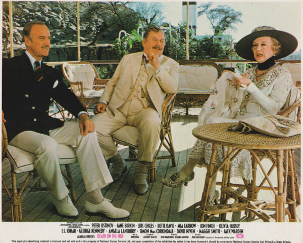 David Niven, Peter Ustinov and Bette Davis