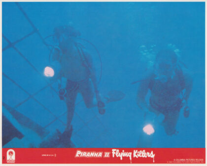 Piranha II: Flying Killers (1981) vintage cinema lobby card memorabilia