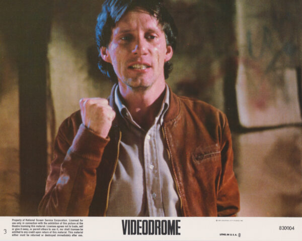 James Woods stars in Videodrome (1983)