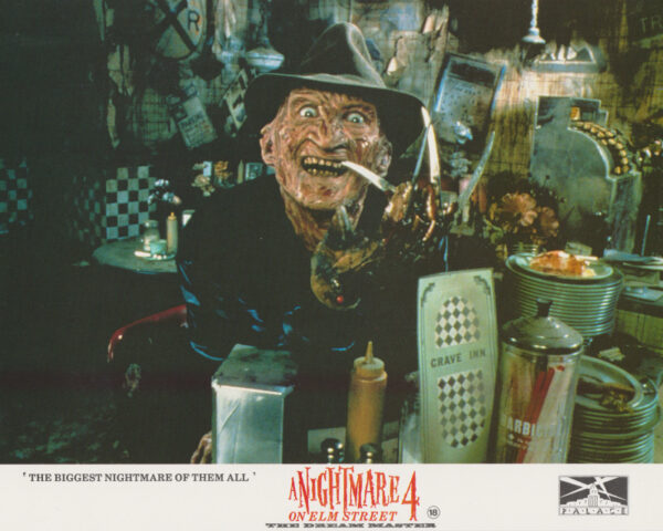 Freddy Krueger at the "Crave Inn" (geddit..?)