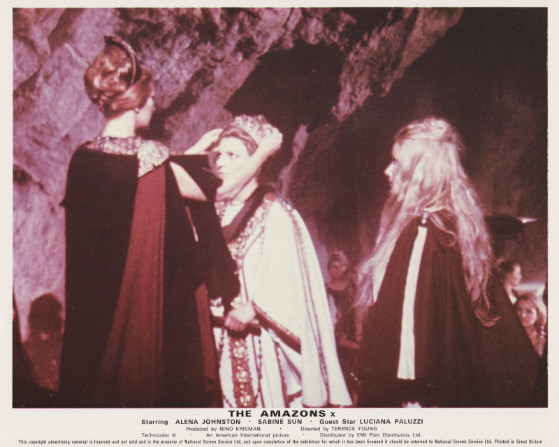 The Amazons [aka War Goddess] (1973) [UK] ~ cinema lobby cards