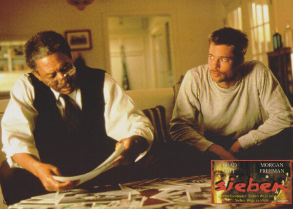 Morgan Freeman with Brad Pitt