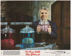 The Man with Two Brains (1983) cinema lobby card featuring Steve Martin
