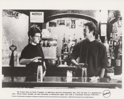 Tom Cruise and Bryan Brown star in Cocktail (1988)
