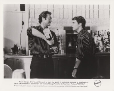 Bryan Brown and Tom Cruise star in Cocktail (1988)