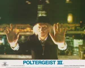A vintage Poltergeist III (1988) UK cinema Front of House Lobby Card