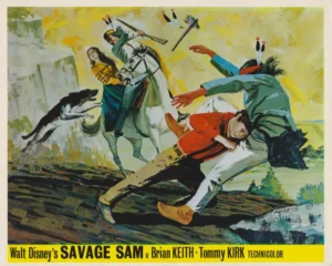 Savage Sam (1963) American cinema lobby card