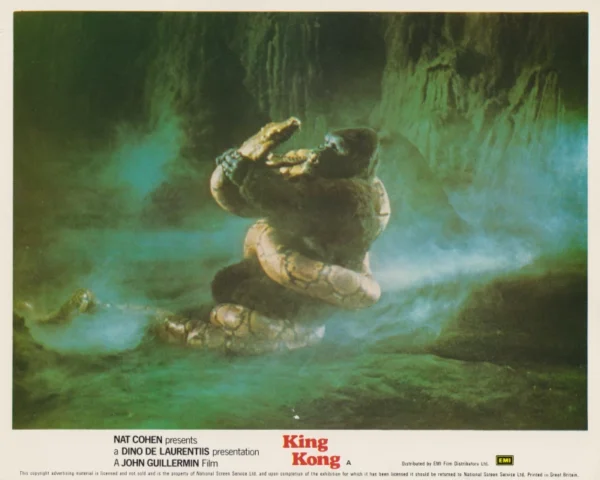 King Kong (1976) - Kong battles a giant snake!