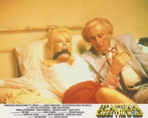 Les Patterson Saves the World (1987) Lobby Card