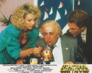 Les Patterson Saves the World (1987) Lobby Card