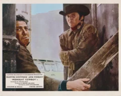 Dustin Hoffman and Jon Voight starring in a scene from Midnight Cowboy (1969)