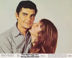 Richard Benjamin and Joanna Shimkus in a promotional shot for The Marriage of a Young Stockbroker (1971)