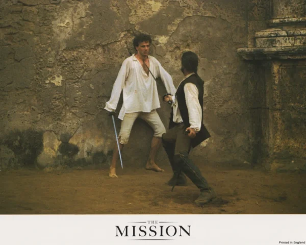 Aiden Quinn in a scene from The Mission (1986)