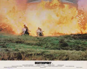 An all-action scene from Deathsport (1978)