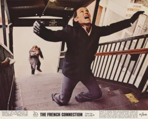 An iconic scene from The French Connection (1971)