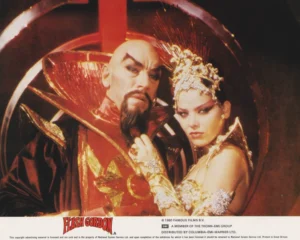 A scene from Mike Hodges' space-opera Flash Gordon (1980)