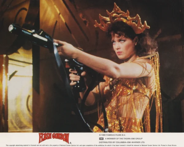 A scene from Mike Hodges' space-opera Flash Gordon (1980)