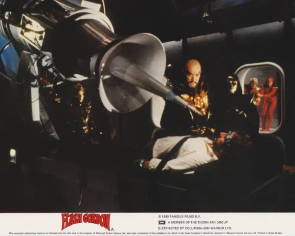 A scene from Mike Hodges' space-opera Flash Gordon (1980)