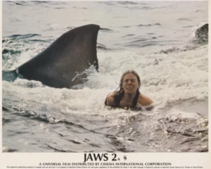 A shark attack scene from Jaws 2 (1978)