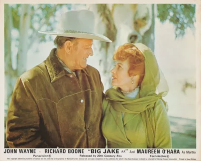 John Wayne with Maureen O'Hara