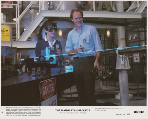 The Manhattan Project (1986) USA Lobby Card #06 NSS 860061 [scanned image]