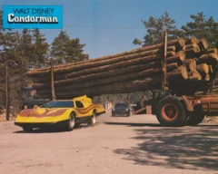 Condorman (1981) vintage French cinema lobby card featuring the Condormobile! [scanned-in image]
