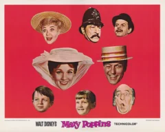 Mary Poppins (1964) USA Re-release Lobby Card [scanned-in image]