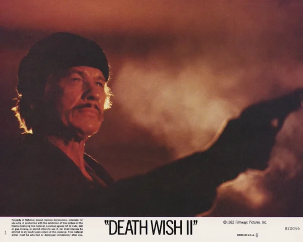 Charles Bronson in a scene from Michael Winner's revenge sequel Death Wish II (1982)