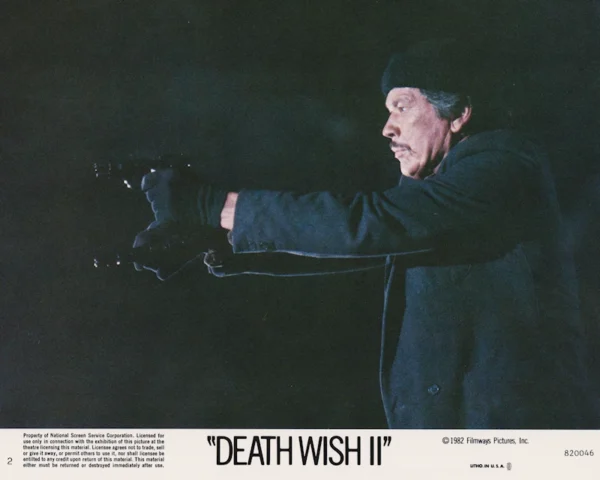 Charles Bronson in a scene from Michael Winner's revenge sequel Death Wish II (1982)