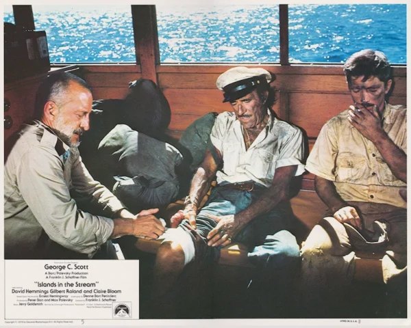 Islands of the Stream (1976) USA Lobby Card [scanned-in image]