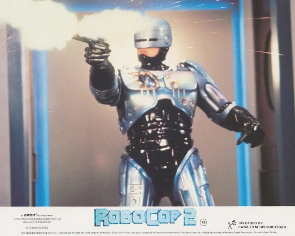 RoboCop 2 (1990) UK Front of House Lobby Card [scanned-in image]